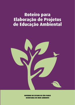 Roteiro para Elaboração de Projetos de Educação Ambiental