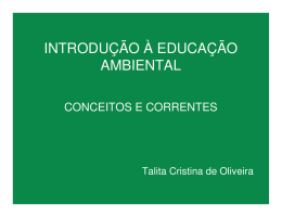 08/05/2008 Introdução a Educação Ambiental