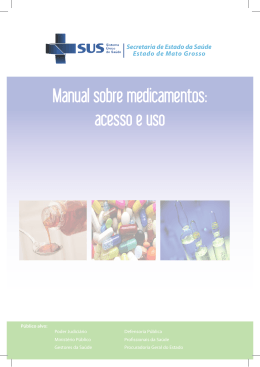 Manual sobre medicamentos: acesso e uso