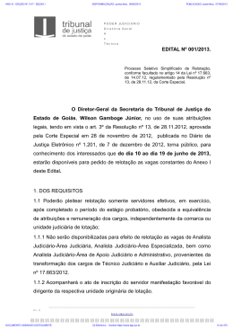 TJ-GO DIÁRIO DA JUSTIÇA ELETRÔNICO - EDIÇÃO 1317