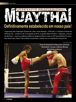 Evento VI Desafio Profissional de Muay Thai