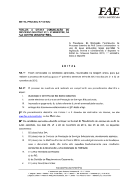 edital procsel n.º 61/2012 realiza a oitava convocação do