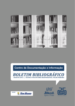 Boletim Bibliográfico CDI | 2015