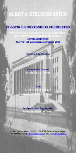 Año 7 - Facultad de Derecho - Universidad de Buenos Aires