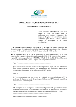 PORTARIA MPS Nº 440 de 09out2013 publicada