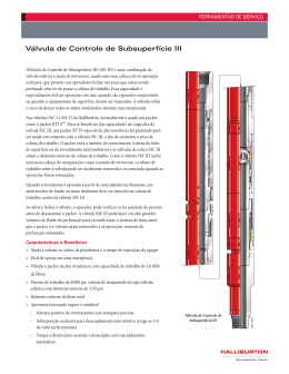 H04620P Subsurface Control Valve III (SSC III)