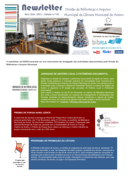 Diapositivo 1 - Biblioteca Municipal de Aveiro