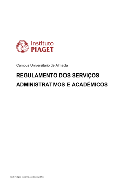 regulamento dos serviços administrativos e