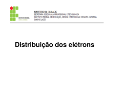 Distribuição dos elétrons