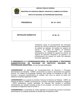 Instrução Normativa nº 36, de 28/01/2015