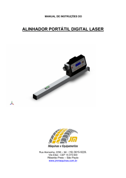 Manual Alinhador Porttil laser