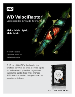 WD VelociRaptor® 10,000 RPM SATA Hard Drives
