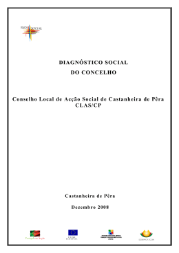 DIAGNÓSTICO SOCIAL DO CONCELHO Conselho Local de Acção