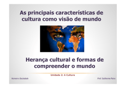 5 - Visão de mundo, herança cultural e participação dos indivíduos