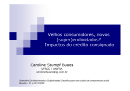 Caronline Buaes - Impactos do Crédito Consignado
