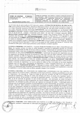 Convênio n° 006.2015 Banco Bonsucesso Consignado LTDA