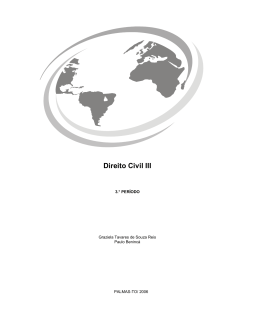 Direito Civil III - Finalizadas as ofertas de disciplinas dos Cursos EAD
