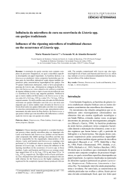 Influência da microflora de cura na ocorrência de Listeria spp. em