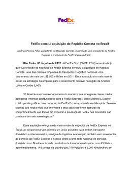 FedEx conclui aquisição do Rapidão Cometa no Brasil