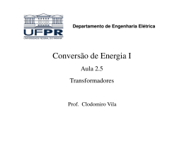 Conversão de Energia I - Prof. Dr. Clodomiro Unsihuay Vila