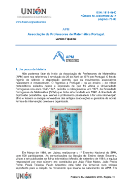 APM Associação de Professores de Matemática Portugal.