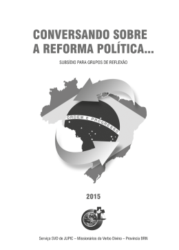 link – Reflexões – Subsidio para Encontro sobre REFORMA POLÍTICA