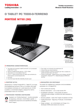 O TABLET PC TODO-O-TERRENO PORTégé M750 (3g)