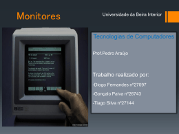 Monitores - Departamento de Informática da Universidade da Beira
