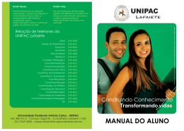 Manual do aluno - UNIPAC Lafaiete