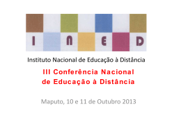 Contribuição dos CPED para a qualidade da Educação à Distância