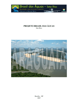 Relatório final do sobre o Rio Araguaia