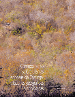 Conhecimento sobre plantas lenhosas da Caatinga: lacunas