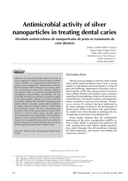 Antimicrobial activity of silver nanoparticles in treating dental caries