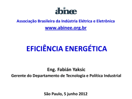Apresentação Eficiência Energética - Abinee