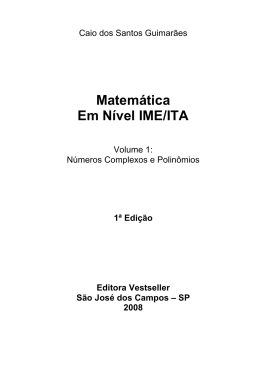 Matemática Em Nível IME/ITA