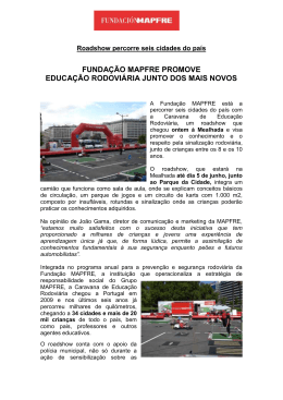 fundação mapfre promove educação rodoviária junto dos mais novos