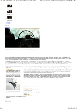 USP exibe simulador do F-18, um dos mais modernos ca