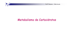 4-Metabolismo Carboidratos