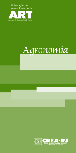 Manual Agronomia - Crea-RJ
