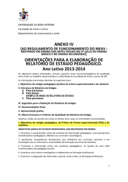 Anexo - Relatório de Estágio - Universidade da Beira Interior