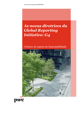 As novas diretrizes da Global Reporting Initiative (GRI)