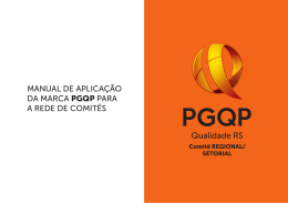 manual de aplicação da marca pgqp para a rede de comitês