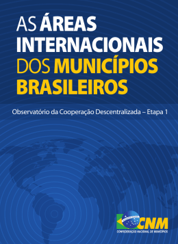 as áreas internacionais dos municípios brasileiros