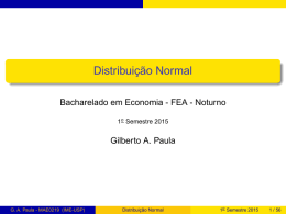 Distribuição Normal - IME-USP