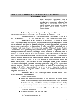 Norma conjunta Civil - Química - N. 001/2009 - Crea-RS