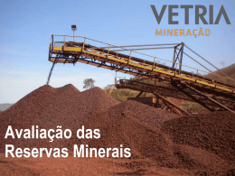 Avaliação das Reservas Minerais