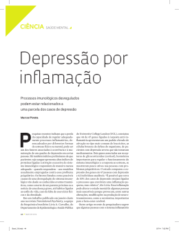 Depressão por inflamação - Revista Pesquisa FAPESP