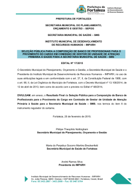 Resultado Final - Prefeitura Municipal de Fortaleza