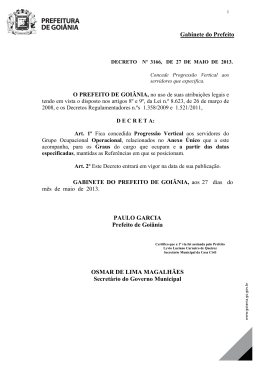 Decreto N. 3166 de 27/05/2013