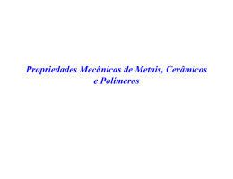 Propriedades Mecânicas de Metais, Cerâmicos e Polímeros